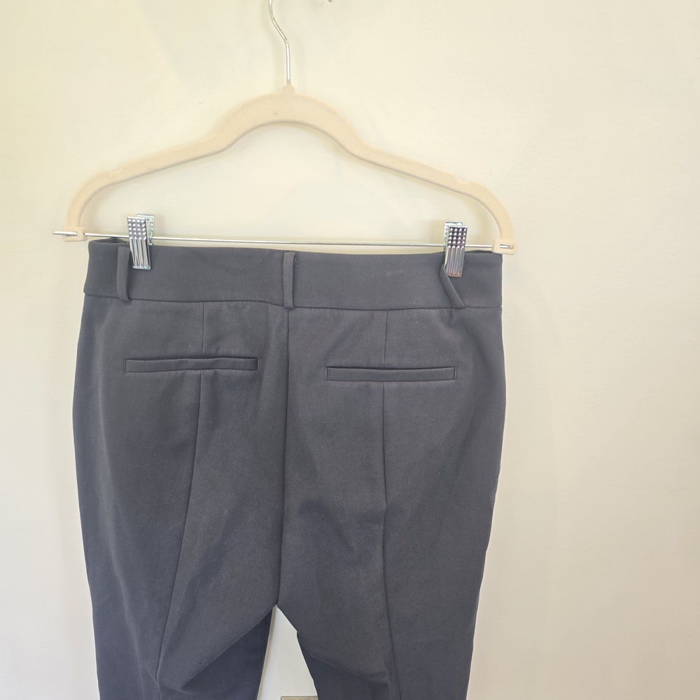 Loft Dark Gray Julie Skinny Ankle Dress Pants Size 10 Tall - Picture 6 of 9